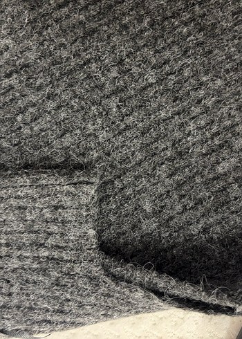 Gri Örgü Kadın Kolsuz Triko Süveter - Görsel 6