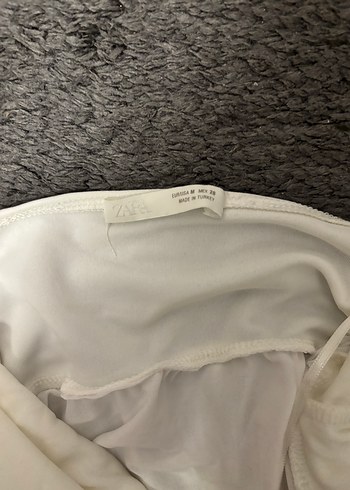 V Yaka Midi Elbise Zara - Görsel 4