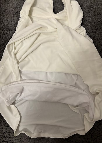 V Yaka Midi Elbise Zara - Görsel 3