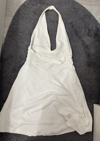 V Yaka Midi Elbise Zara - Görsel 2