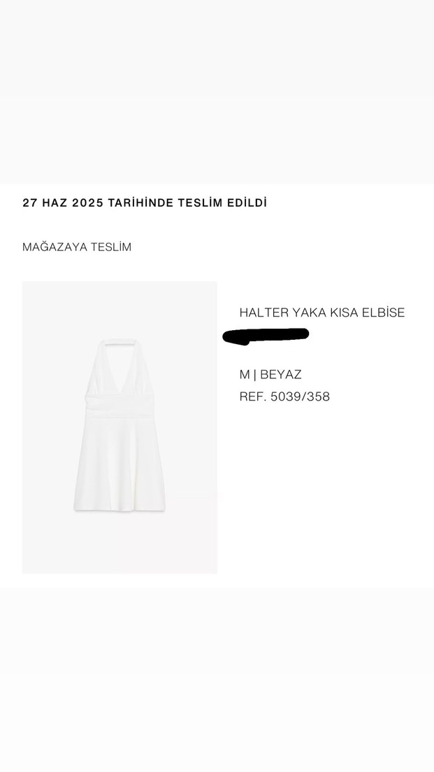 V Yaka Midi Elbise Zara - Görsel 5