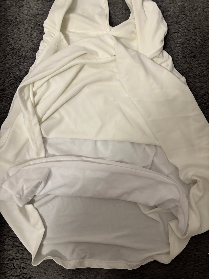 V Yaka Midi Elbise Zara - Görsel 3