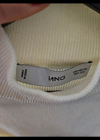 xs Beden beyaz Renk Mango triko elbise