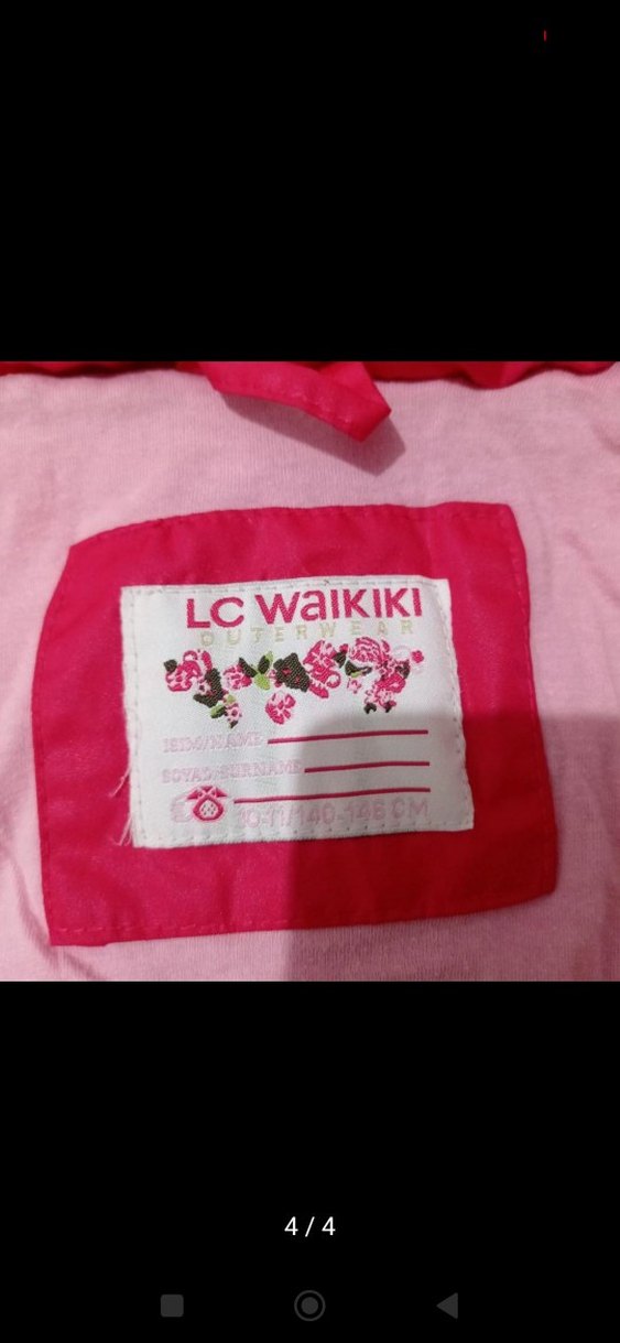 Kız Çocuk Kapüşonlu Pembe Nakışlı Yelek - Görsel 4