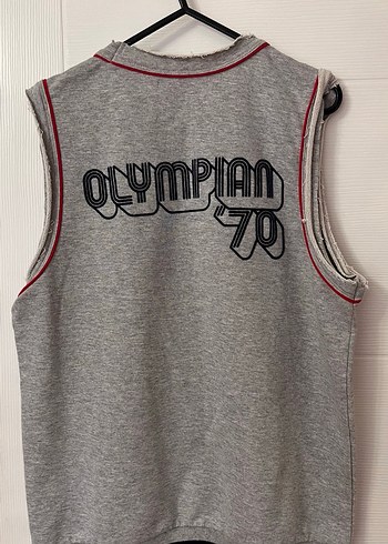 River Island Gri Baskılı Kadın Kolsuz sweatshirt