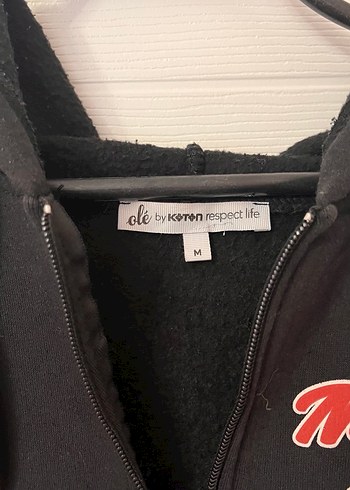 m Beden Koton kadın siyah sweatshirt