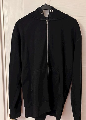 PULL&BEAR Siyah Fermuarlı Kadın Sweatshirt
