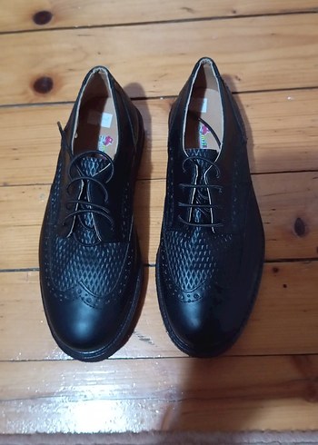 Erkek Çocuk Siyah Klasik Bağcıklı Ayakkabı - Görsel 2