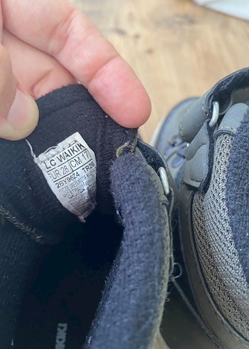 LC Waikiki Gri Erkek Çocuk Spor Botları Velcro