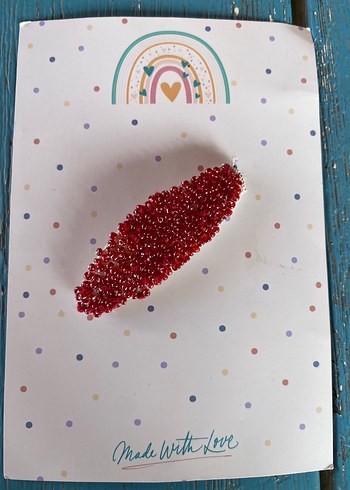 Beden bordo Renk Boncuk işleme