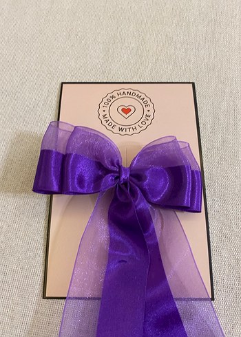 Mor İpek Görünümlü Klasik Kurdele - Görsel 2