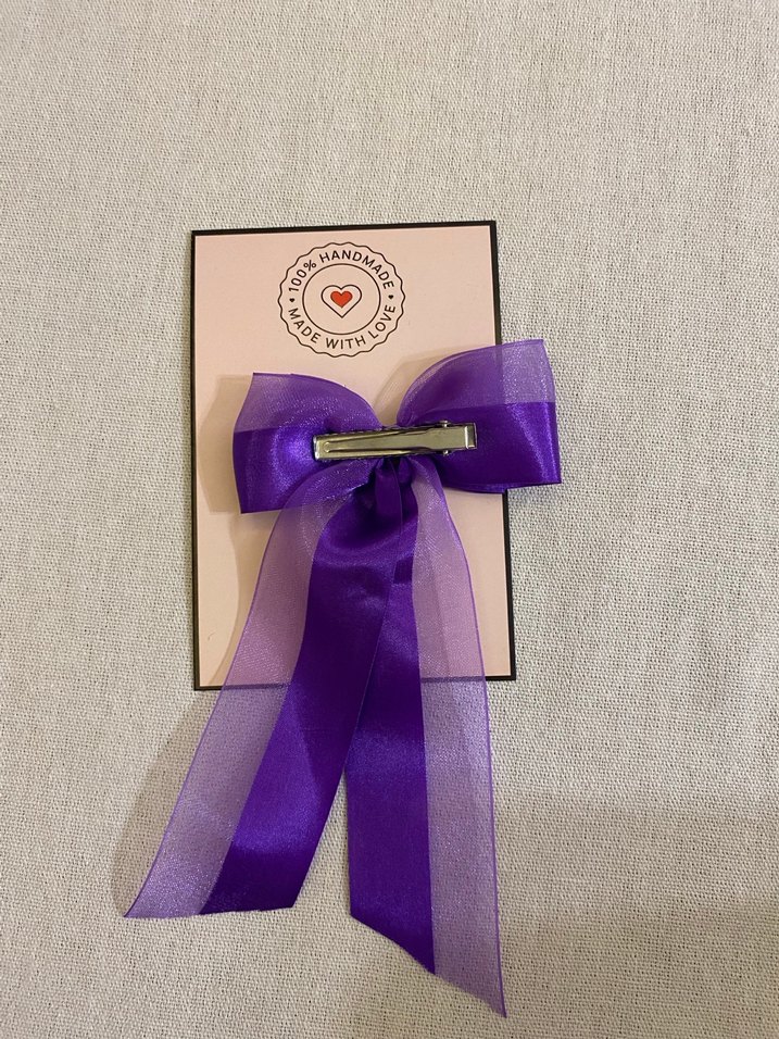 Mor İpek Görünümlü Klasik Kurdele - Görsel 3