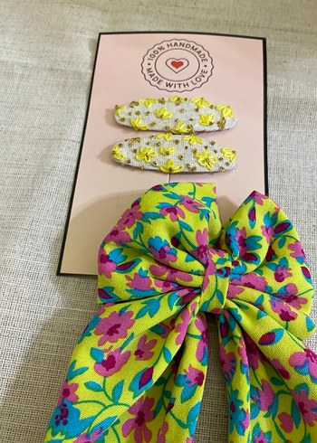 Çiçek Desenli Renkli Bohem Bebek Toka Seti - Görsel 2