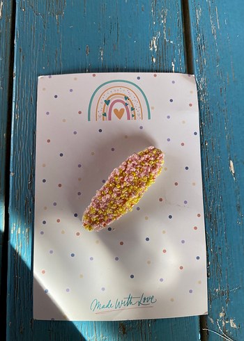 Boncuklu Pastel Renkli Bohem Saç Tokası