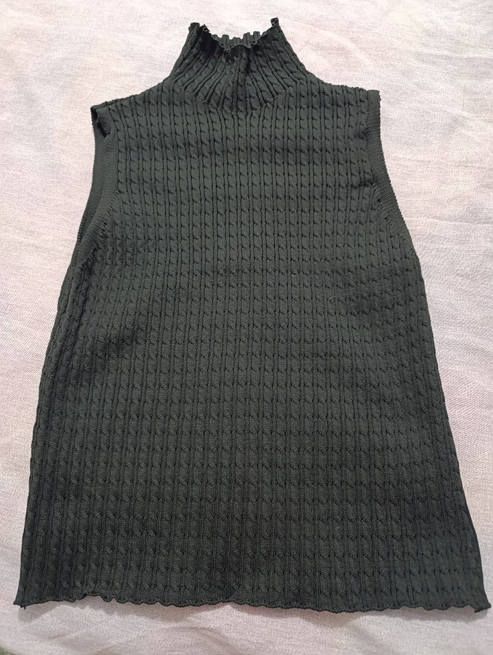 Siyah Balıkçı Yaka Örgü Kadın Süveter - Görsel 2