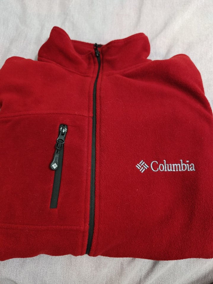 Columbia Kırmızı Fermuarlı Polar - Görsel 3