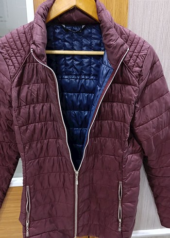 Kadın Bordo Fermuarlı  Mont - Görsel 3