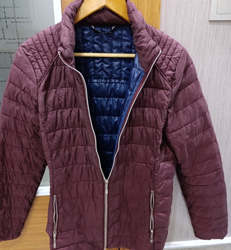 Kadın Bordo Fermuarlı  Mont - Görsel 3