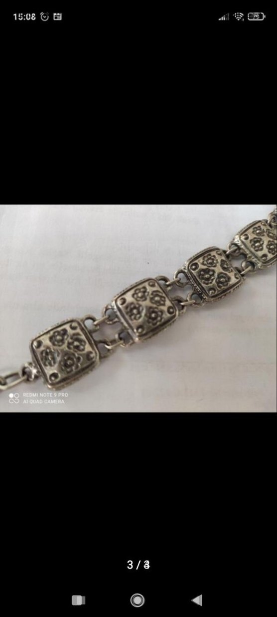 Gri Zincir Detaylı Bohem Bileklik - Görsel 2