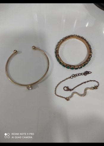 Yılan Desenli Zincir Detaylı Kadın Bileklik - Görsel 2