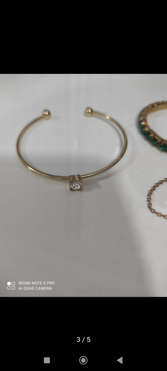 Yılan Desenli Zincir Detaylı Kadın Bileklik - Görsel 3