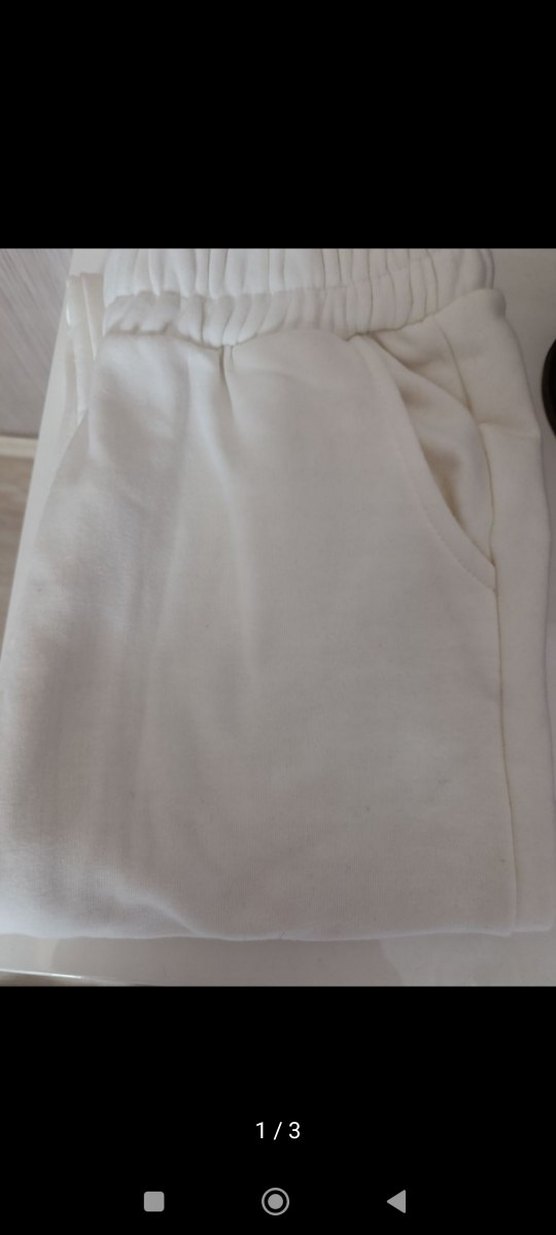 Kadın Beyaz Regular Fit Sweatpant - Görsel 2