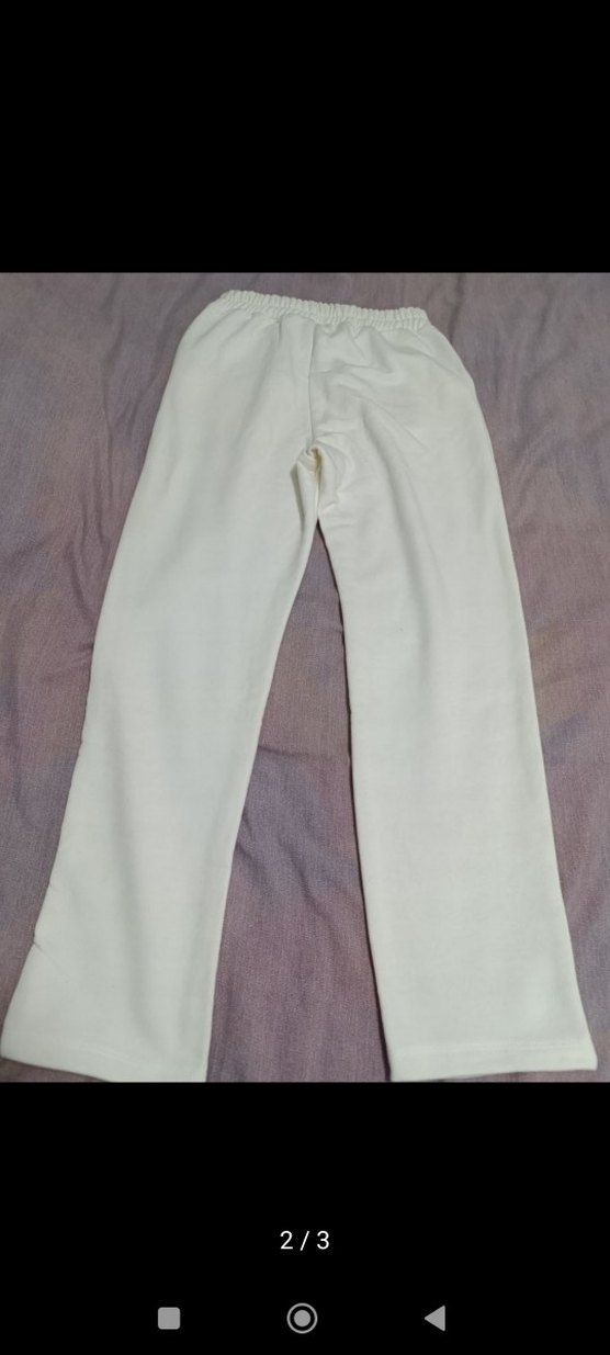 Kadın Beyaz Regular Fit Sweatpant - Görsel 3