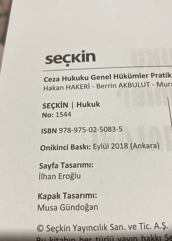  Beden Renk Ceza Hukuku Genel Hükümler Pratik Çalışmaları