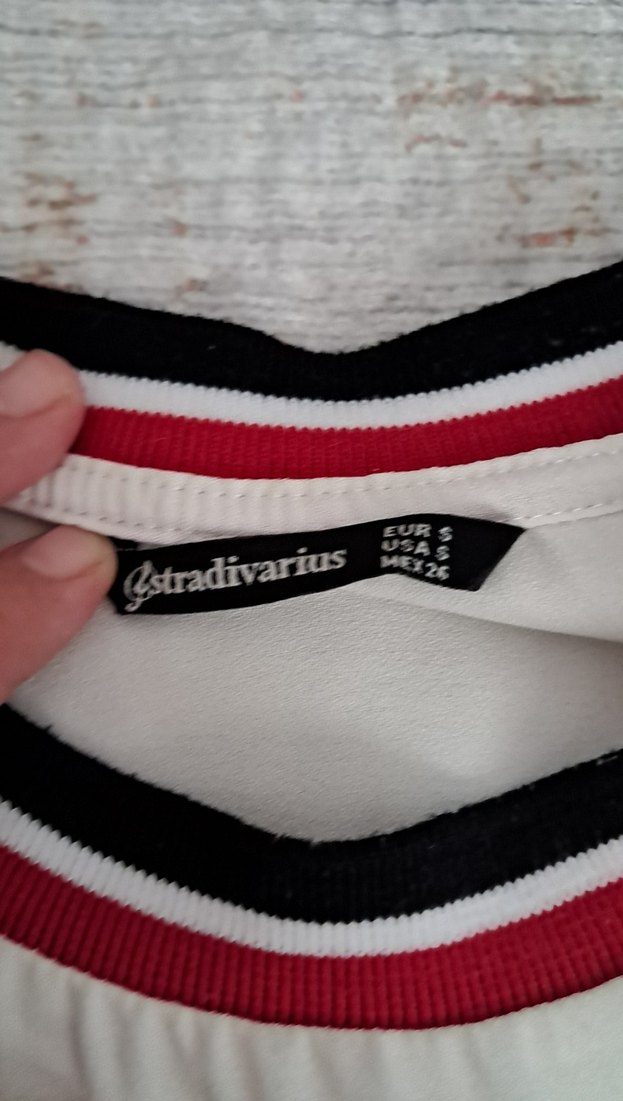 Düğmeli Beyaz Kadın Sweatshirt - Görsel 2