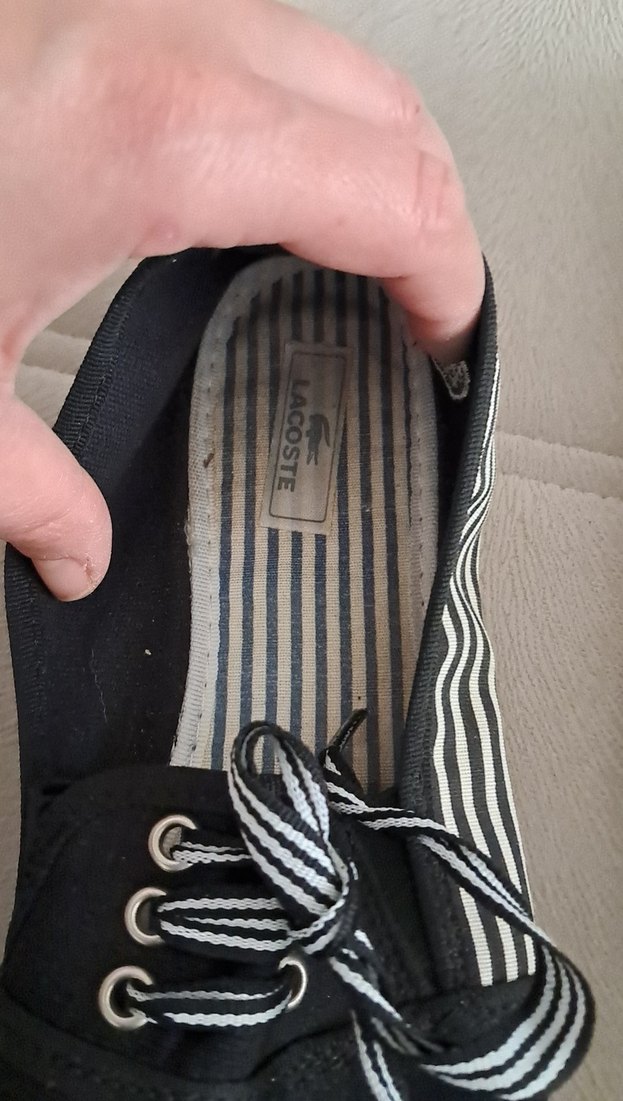 Siyah Çizgili Bağcıklı Kadın Spor Ayakkabı - Görsel 4