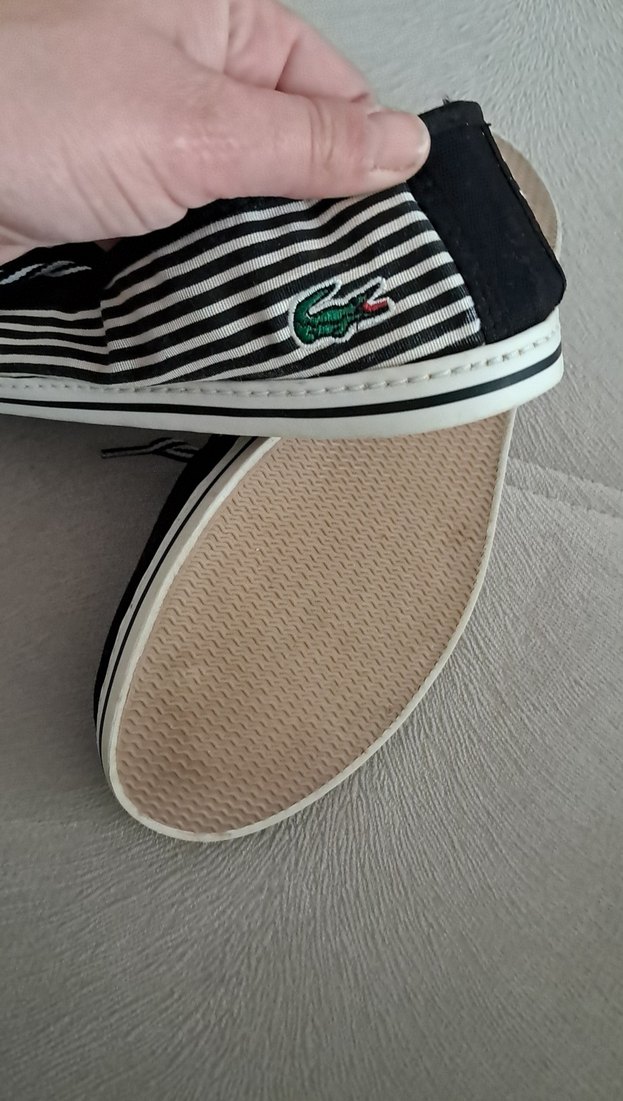 Siyah Çizgili Bağcıklı Kadın Spor Ayakkabı - Görsel 3