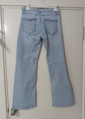 xxl Beden Gri Kadın Denim Pantolon likralı