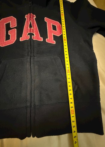 7 Yaş Beden mavi Renk Kız Çocuk Lacivert Kapüşonlu Fermuarlı Sweatshirt
