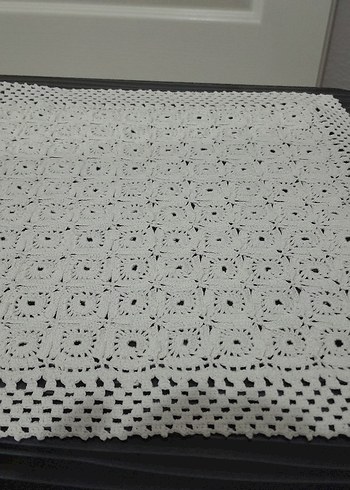 Beyaz El İşi Dantel Örtü - Görsel 2