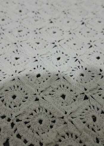 Beyaz El İşi Dantel Örtü - Görsel 5