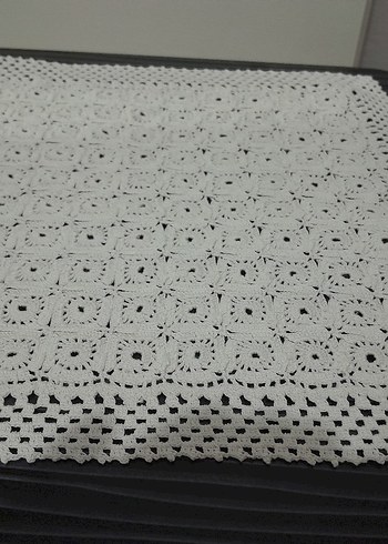 Beyaz El İşi Dantel Örtü - Görsel 3