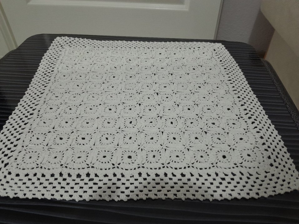 Beyaz El İşi Dantel Örtü - Görsel 2