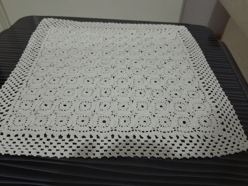 Beyaz El İşi Dantel Örtü - Görsel 3