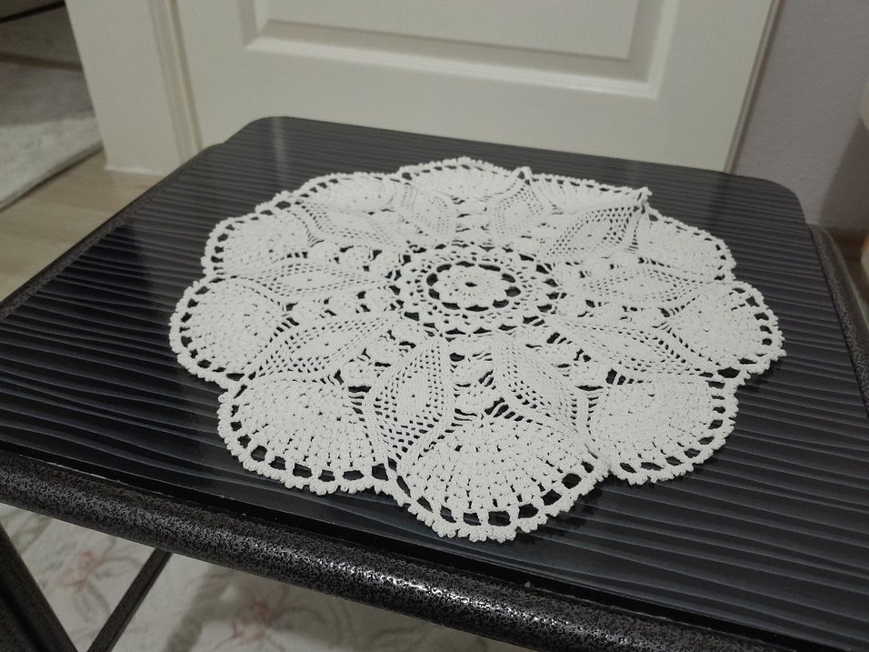 El Örgüsü Beyaz Dantel Amerikan Servisi - Görsel 3