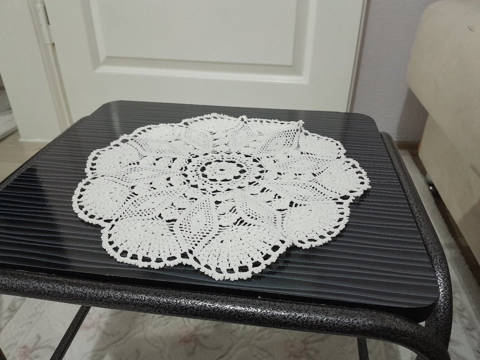 El Örgüsü Beyaz Dantel Amerikan Servisi - Görsel 5