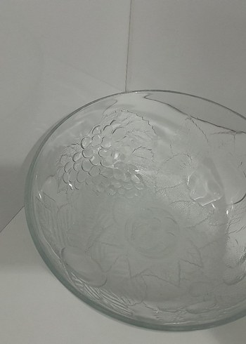 Beyaz ve Gri Desensiz Cam Kase - Görsel 3