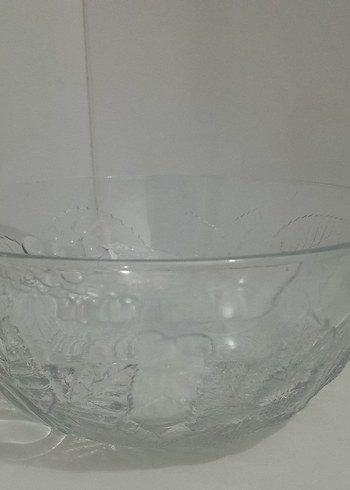 Beyaz ve Gri Desensiz Cam Kase - Görsel 2