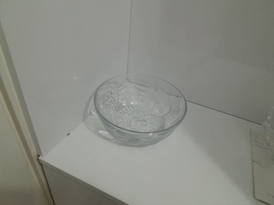 Beyaz ve Gri Desensiz Cam Kase - Görsel 5