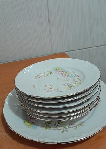 6adet kucuk pasatabagi 1 adet buyuk servis tabagi - Görsel 8