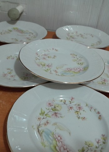 6adet kucuk pasatabagi 1 adet buyuk servis tabagi - Görsel 4