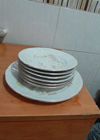 6adet kucuk pasatabagi 1 adet buyuk servis tabagi - Görsel 6