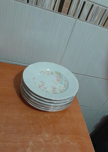 6adet kucuk pasatabagi 1 adet buyuk servis tabagi - Görsel 9