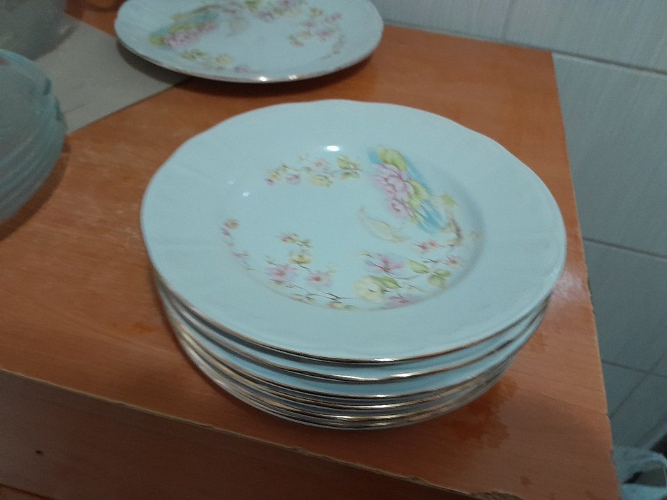 6adet kucuk pasatabagi 1 adet buyuk servis tabagi - Görsel 2