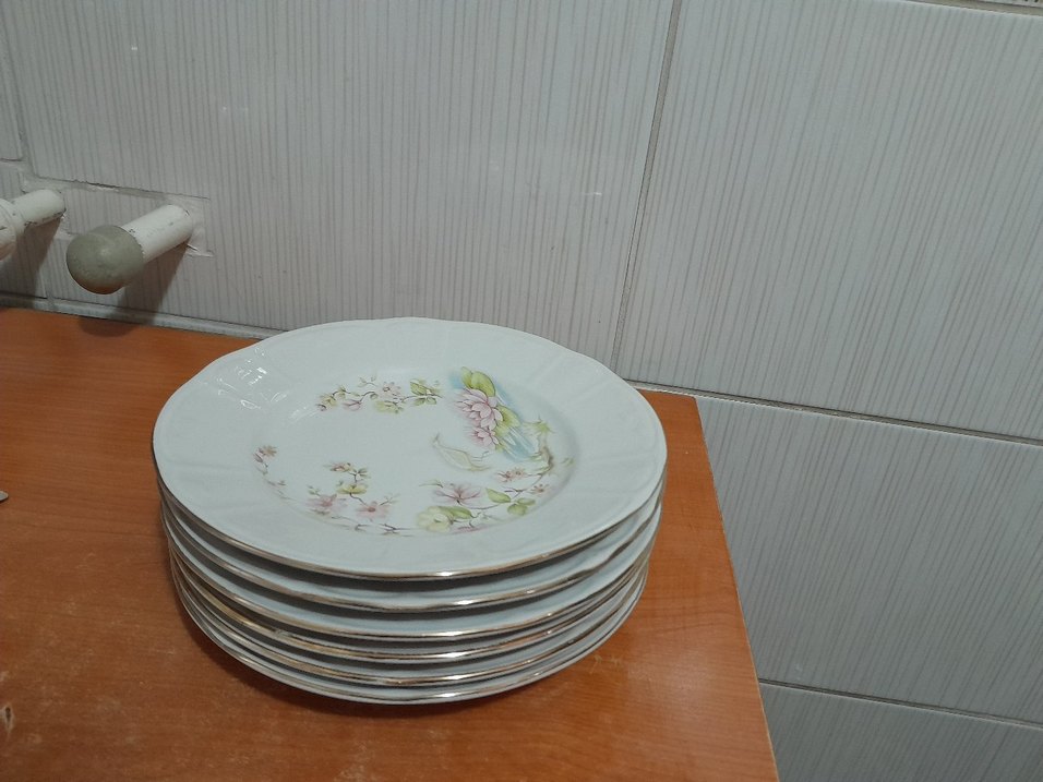 6adet kucuk pasatabagi 1 adet buyuk servis tabagi - Görsel 3