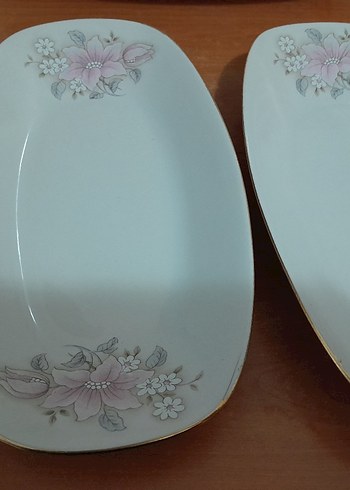 Pembe Pastel Çiçek Desenli Tabak - Görsel 2